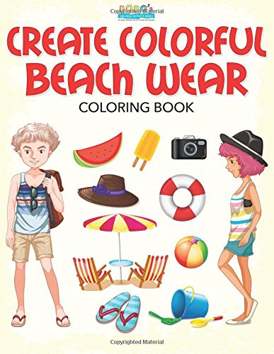 Create Colorful Beach Wear Coloring Book