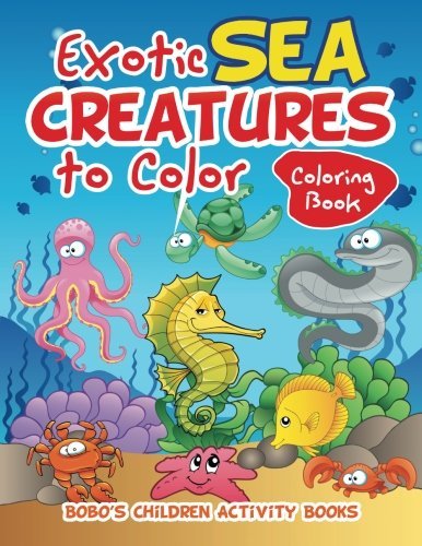 Exotic Sea Creatures to Color Coloring Book