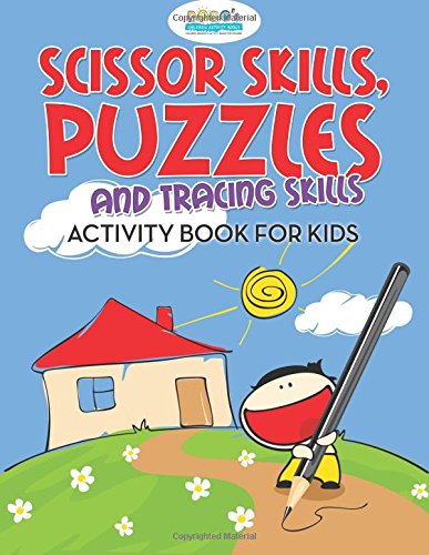 Scissor Skills, Puzzles and Tracing Skills Activity Book for Kids