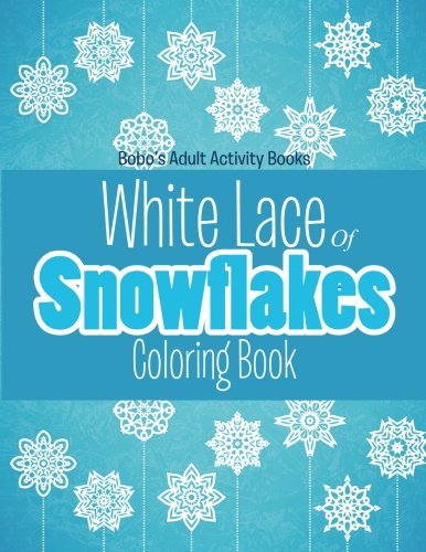 White Lace Of Snowflakes Coloring Book