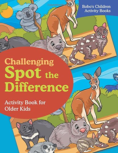 Challenging Spot the Difference Activity Book for Older Kids